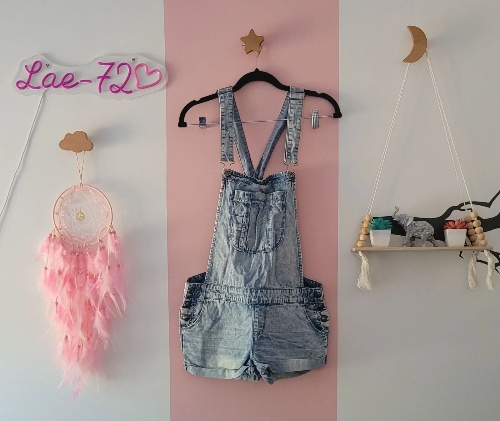 Salopette short en jean 36